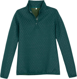 ZENTHACE Women's Ultra Soft Quilted 1/4 Snap Fleece Pullover Sweatshirt Jacket Long Sleeve Mountain Outdoor Shirt