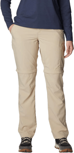 Columbia Women's Silver Ridge Utility Convertible Pant 4 Ancient Fossil