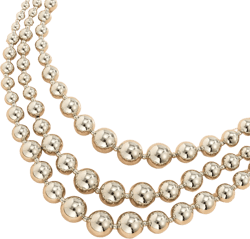 Necklace Layered Bead Ball-Chain Cool Women Trendy jewelry
