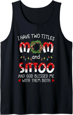 Grandma tee- I have two titles Mom and Sittoo Christmas Tank Top : Clothing, Shoes & Jewelry