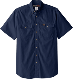 Riggs Workwear Men's Foreman Short Sleeve Ripstop Work Shirt: Clothing, Shoes & Jewelry