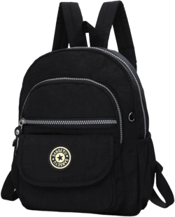Compact Waterproof Nylon Backpack - Women's Mini Rucksack for Travel and Daily Use