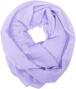 Solid Color Soft Infinity Loop Scarf with Glitter Violet/Gold Glitter