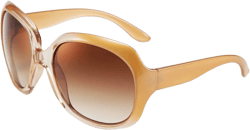 FEISEDY Fashion Oversized Polarized Women Sunglasses TAC Lenses B2434 Champagne 60 Millimeters