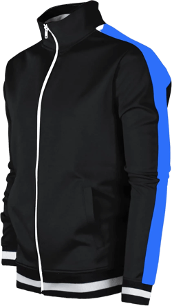 SCREENSHOT-Track Jacket Mens Urban Hip Hop Premium Track Jacket - Slim Fit Side Taping Sportswear Urbanwear Streetwear Top Small S51700-black/Royal