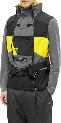 The North Face Men's Steep Tech Vest, Light Yellow/TNF Black, S