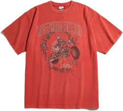 Outstanding Death Track Logo T-Shirts Red 23SSST24 RED