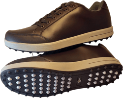 Q-Link Performance Golf Shoes Men039;s Street Brown Size 8 Brown
