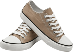 Canvas Shoes Sneakers for Women Fashion Low Top Lace Up Canvas Sneakers Classic Casual Walking Running Comfortable Non Slip Board Shoes Khaki