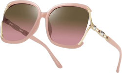 Sunglasses Womens Trendy,Oversized Square Shades,Classic Metal Frame Diamond Shiny Sun Glasses Pink Pink
