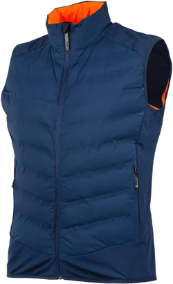 Beretta Men's Bezoar Hybrid Durable Breathable Lightweight Flexible Zippered Regular Fit Outdoor Active Hunting Thermal Vest Large Orange & Brown Bark
