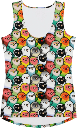 A Lot of Lovebirds Womens Tank Top