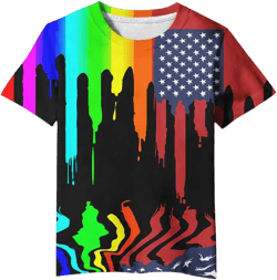 Boys Girls Shirts Short Sleeve 3D Print Graphic Funny Colorful Summer Tee Shirts for Kids 6-16 Years