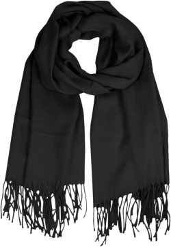 Women's Silky Pashmina Shawls and Wraps for Wedding Bridal Long Scarves Black