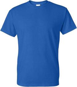 Gildan Mens DryBlend 50 Cotton/50 Poly T-Shirt, 3XL, Royal