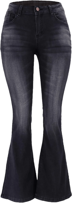 Atditama Relaxed Straight Leg Stretch Jeans for Women Mid Rise Bootcut Stretch Boyfriend Mom Wide Jeans
