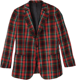 KingSize Men's Big & Tall Holiday Blazer - 66, Holiday Plaid