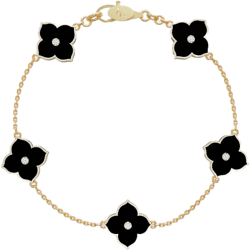 Oriental radiance multi clovers bracelet 