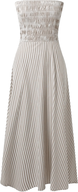 Summer Dresses for Women Smocked Bohemian Strapless Swing Maxi Sun Dresses Ruffle Hem A Line Vacation Tube Top Dresses