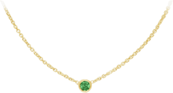 Birthday Necklace August - Peridot 14k gold necklace