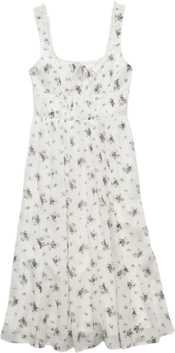 AE Corset Floral Midi Dress