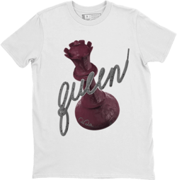 Graphic Tees 3D Queen Design Printed 5 Burgundy Sneaker Matching T-Shirt