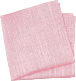 Solid Pocket Square for Men, Cotton and Linen Blend 60 Baby Pink