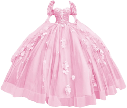 KPDFIF Puffy Sleeve Tulle Quinceanera Dresses Lace Appliques Ball Gown with Bow Princess Sweetheart Sweet 16 Dresses: Clothing, Shoes & Jewelry