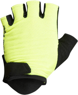 PEARL IZUMI Women's Fingerless Quest Cycling Gel Gloves, Durable Gel Padding & Lightweight with Reflective Fabric SCREAMING YELLOW Large