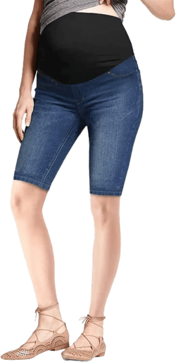 Hybrid & Company Women Super Comfy Stretch Maternity Bermuda Short at Amazon Women’s Clothing store