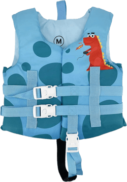 Silfrae Swimming Vest Flotation Jacket Swim Jacket Learn to Swim Device 30-50 lbs Red Dinosaur