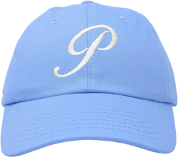 DALIX Initial Hat Letter P Womens Baseball Cap Monogram Cursive Embroider One Size Light Blue
