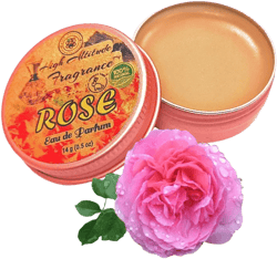 ROSE Perfume - Eau de Parfum - Solid Balm - Natural Essential Oils Aromatherapy Fragrance (Tea Rose, De Mai, Otto, Rosa Damascena, Centifolia, Gardenia) Travel Size, Party Guest Favors Gifts - 0.5oz Mixed Roses, Floral 0.5 Ounce (Pack of 1)
