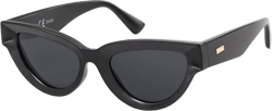 SOJOS Retro Polarized Cat Eye Sunglasses Womens Vintage Shades Trendy Stylish Sunnies SJ2331A with Black/Grey Lens at Amazon Women’s Clothing store