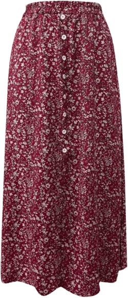 Women's Short Skirt High Waist Skirt Printed Red Skirt Floral Skirt Maternity Skirt Set Red Small