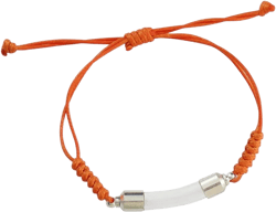 Bysxny 2PCS Glass Vial Pendant Bracelet With Screw Caps Wirte On Rice Fashion Jewelry Charm Bracelets For Women (Orange Bracelet): Clothing, Shoes & Jewelry