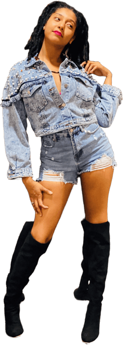STUDDED UP DENIM JACKET
