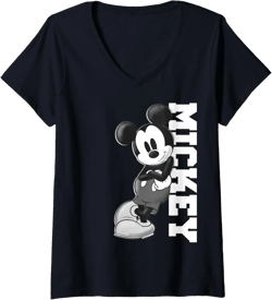 Womens Disney Mickey And Friends Mickey Mouse Lean V-Neck T-Shirt