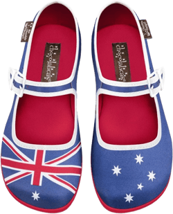 Hot Chocolate Design Chocolaticas Dark Gothic Canvas Women's Mary Jane Flat Shoes