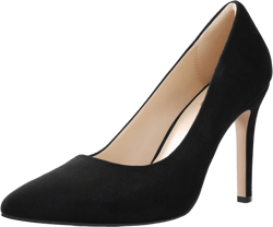 Ankis High Heel Women's Pumps, Black Sliver White Blue Heels Closed Toe, Pointed Toe 4in Stiletto Heel for Women, Comfy Memory Foam Pump Shoe, Party Wedding Work Classic Dressy Casual with Gel Insoles Black Suede 9