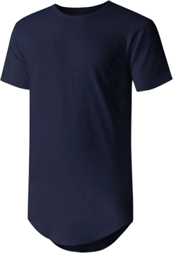 Ma Croix Mens Hipster T Shirts Hip Hop Longline Crewneck Casual Street Basic Big and Tall Tee Small 1ks19_navy