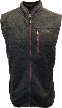Orvis Sweater Fleece Vest (Medium, Black)