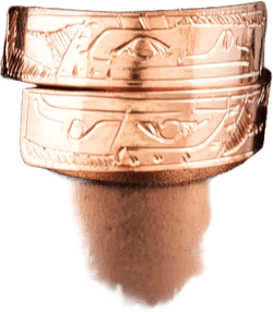 Double Eagle Wrap Around Copper Ring