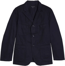 Cotton Heavy Twill Bedford Jacket, Dark Navy