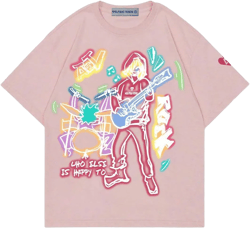 Aelfric Eden Graphic Tees Men Y2k Oversized T Shirts Women Hip Hop Character Vintage Tees Unisex Summer Tops