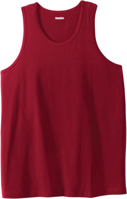 KingSize Men's Big & Tall Shrink-Less Lightweight Tank 6X-Large Big Rich Burgundy