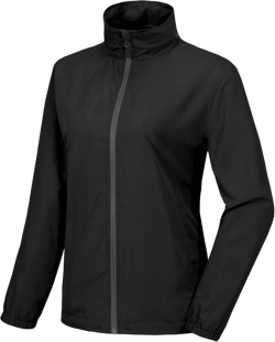 Little Donkey Andy Women's Lightweight Windbreaker Jacket Breathable Windproof Spring Fall Summer Jacket Running Golf UPF50+ B1.black X-Large