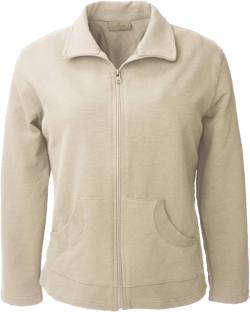 Akwa Women's Long Sleeve Full Zip Lightweight Jacket Made in USA