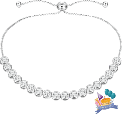 7th-20th Birthday Bracelets 925 Sterling Silver CZ Bracelets For Women Adjustable Link Bracelets Birthday Gifts Friendship Family Jewelry Silver-18th