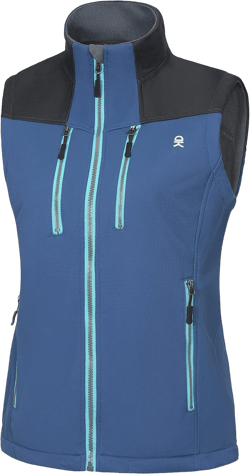 Little Donkey Andy Women's Fleece Lined Vest,Lightweight Softshell Sleeveless Jacket for Running Hiking Golf X-Small Navy